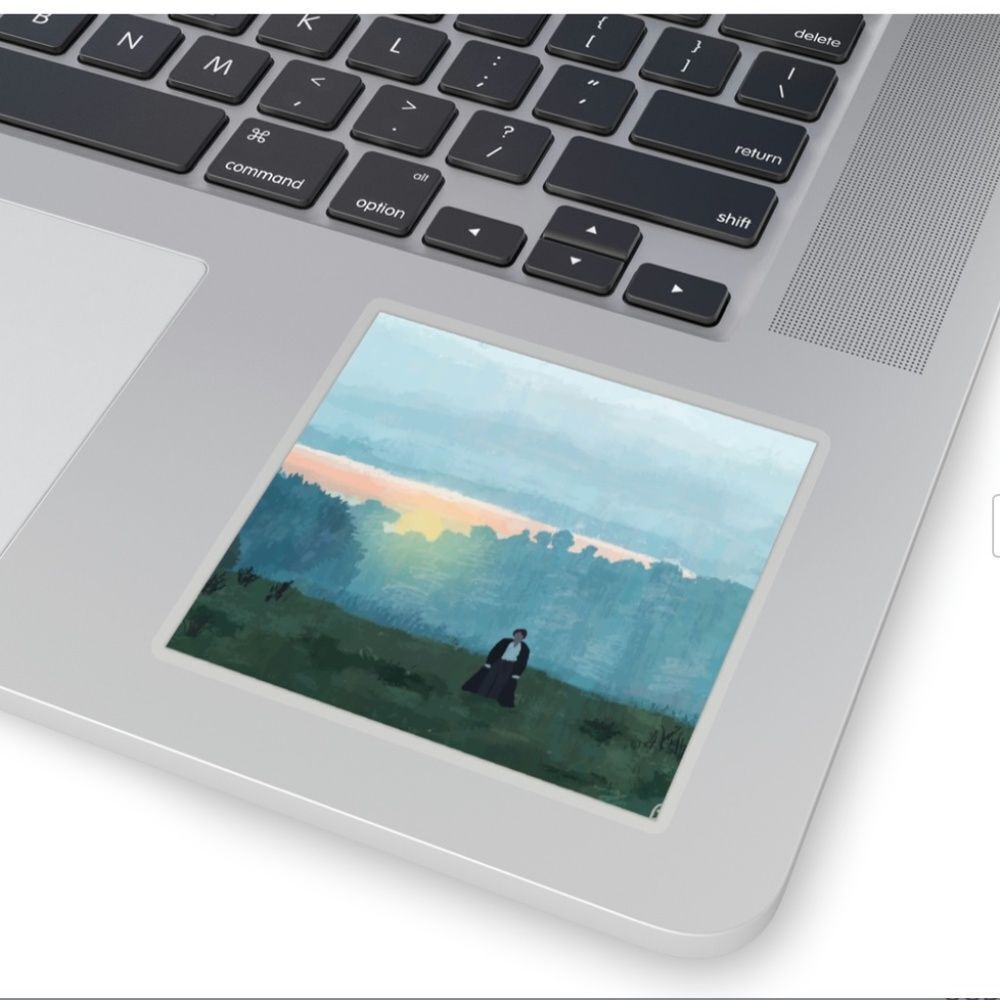Darcy in the Mist Kiss-Cut Stickers